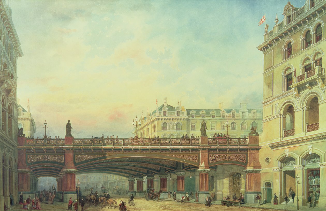 Holborn Viaduct, City of London av Ernest Crofts