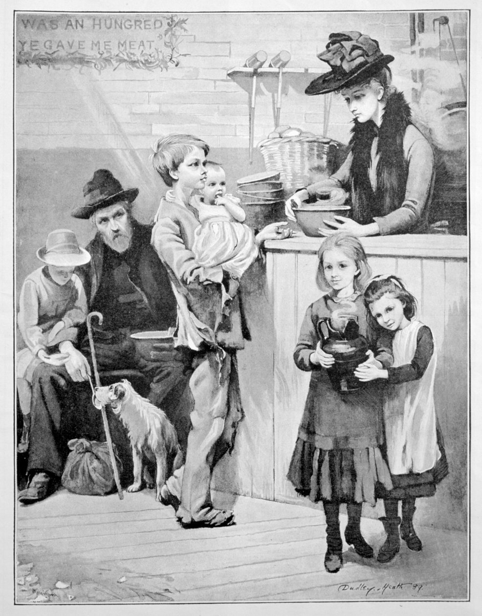 En tjenestegjørende engel, 1889. av Ernest Dudley Heath