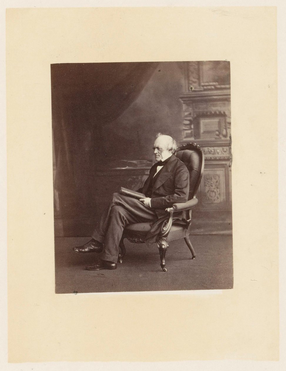 Charles Lyell, ca. 1863 (s/hvitt-bilde) av Ernest Edwards