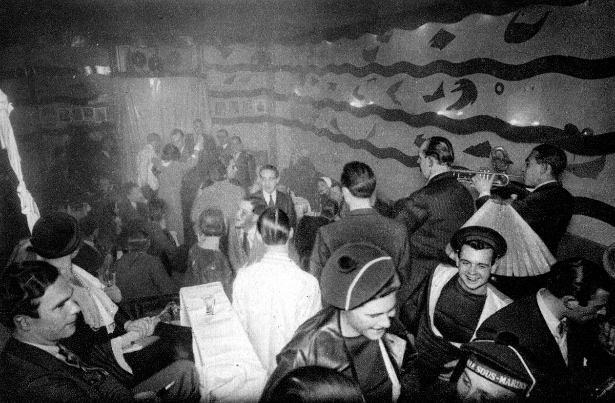 En taverna i Montparnasse, Paris, 1931. av Ernest Flammarion