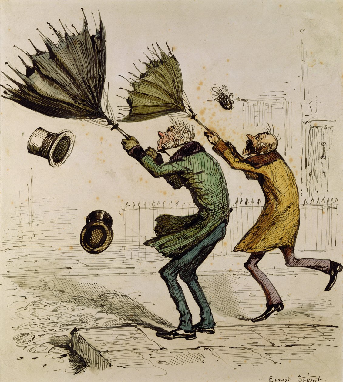Et plutselig uvær av Ernest Henry Griset