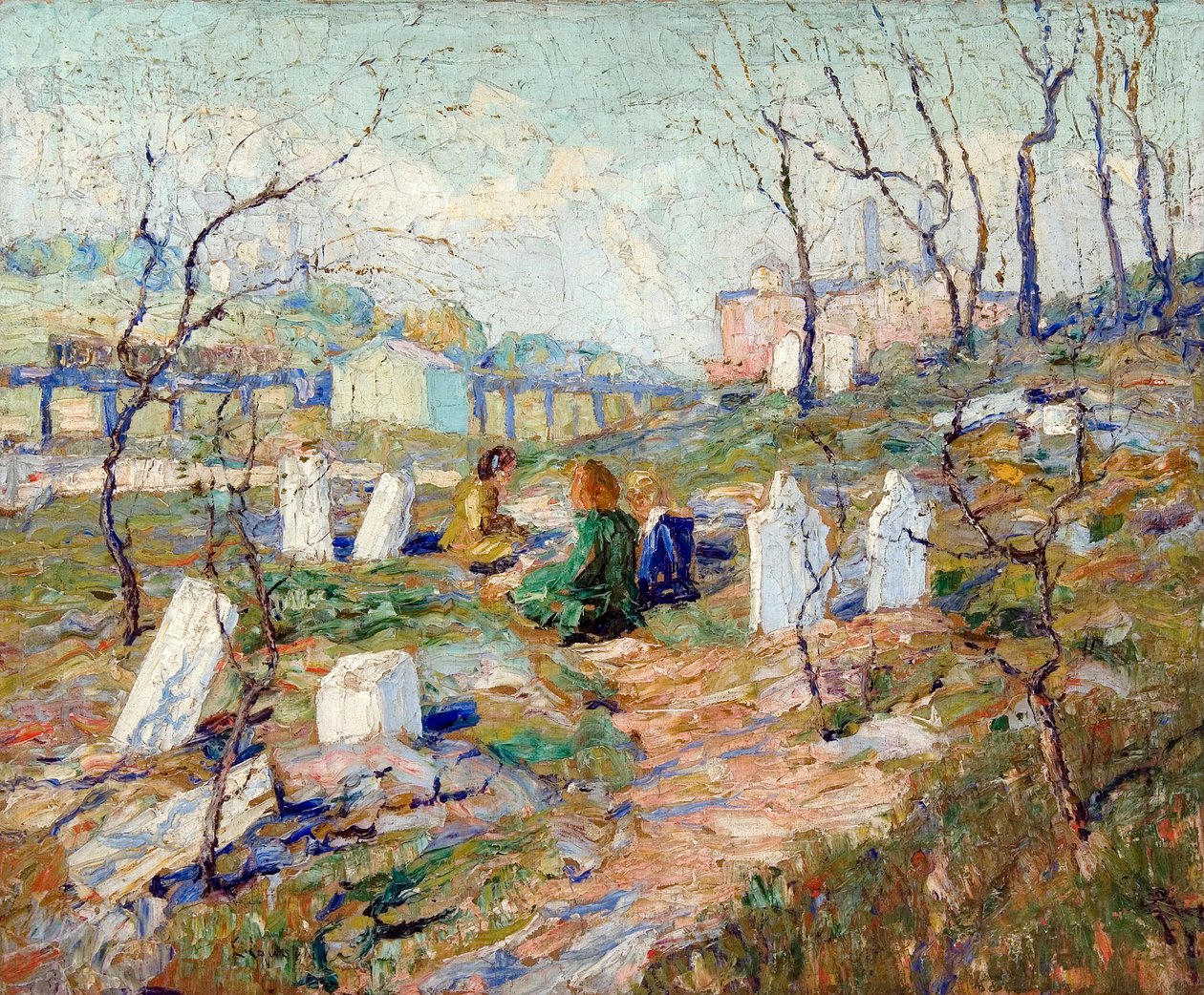 Kirkegård av Ernest Lawson