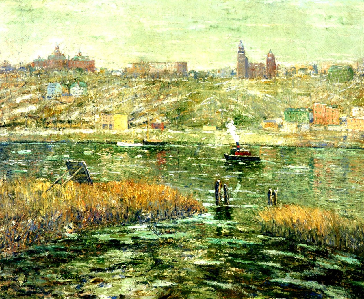 Harlem River, ca. 1913-15 av Ernest Lawson