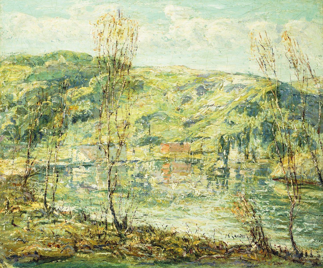 Lake Reflections av Ernest Lawson