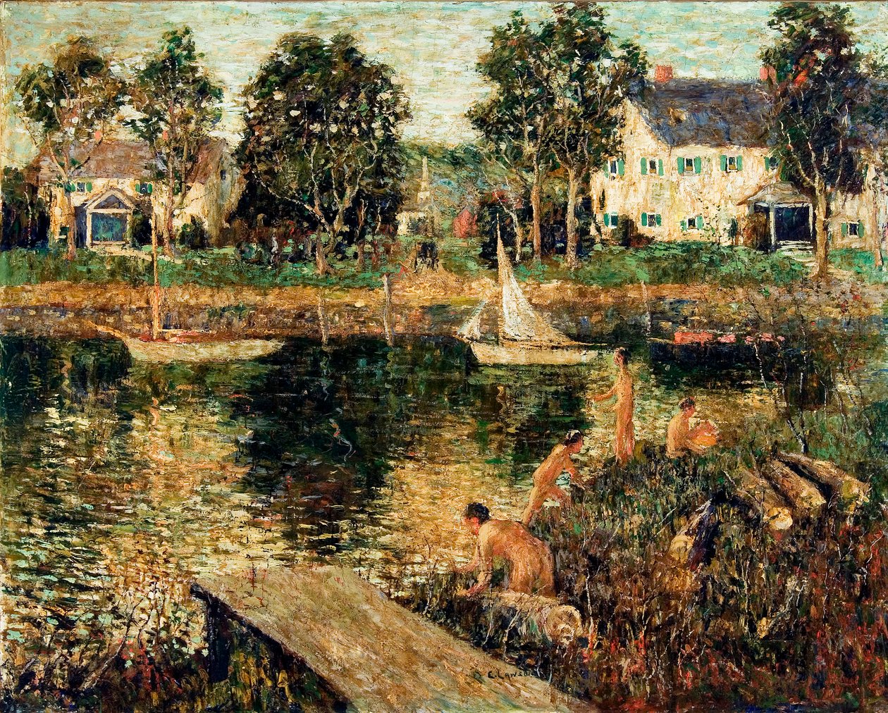 Swimming Hole   1316248   no       norwegian Successfully Translated  Original: ""Le jeune tobie et lange (larchange Raphael)"" (Landscape with Tobias and the Angel) Peinture dAbraham Bloemaert (1566-1651) 1610-1615 Dim. 139x107.5 cm Musee de lErmitage, Sa av Ernest Lawson