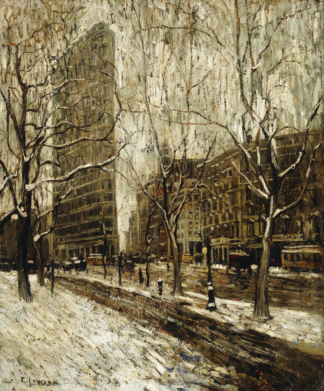 Flatiron Building, New York av Ernest Lawson