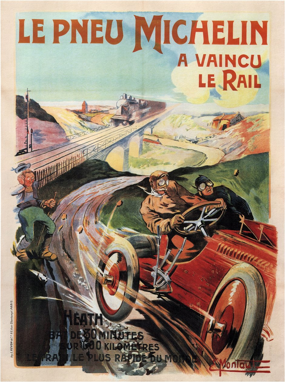 Michelin-dekk, 1905 av Ernest Montaut