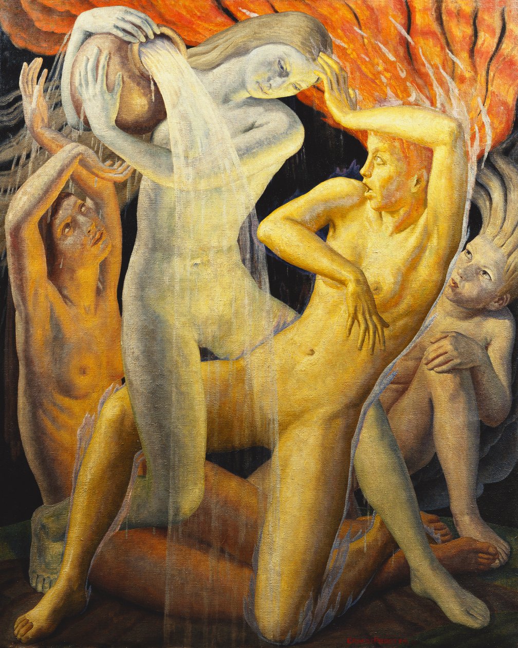De fire elementene, 1928 av Ernest Procter