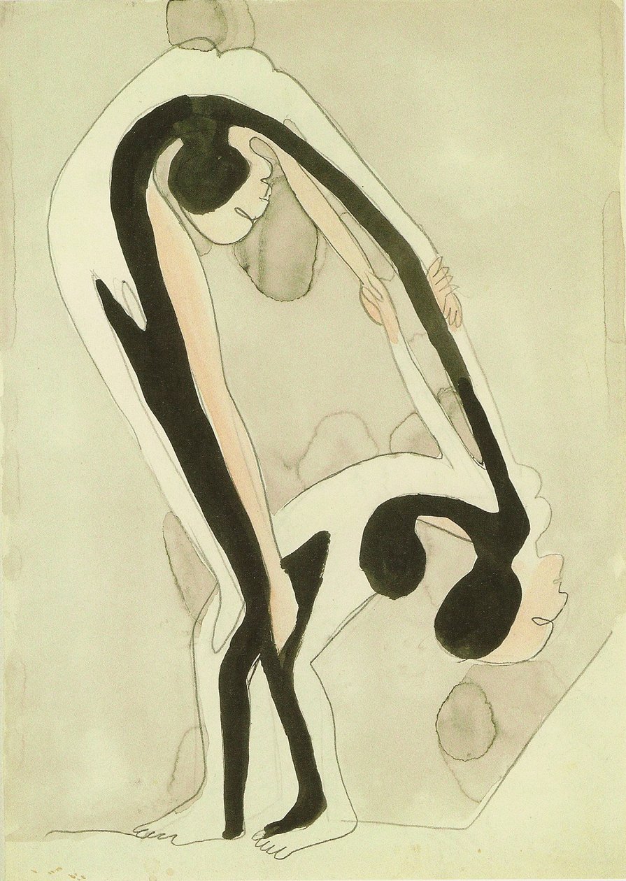 akrobotenpar av Ernst Ludwig Kirchner