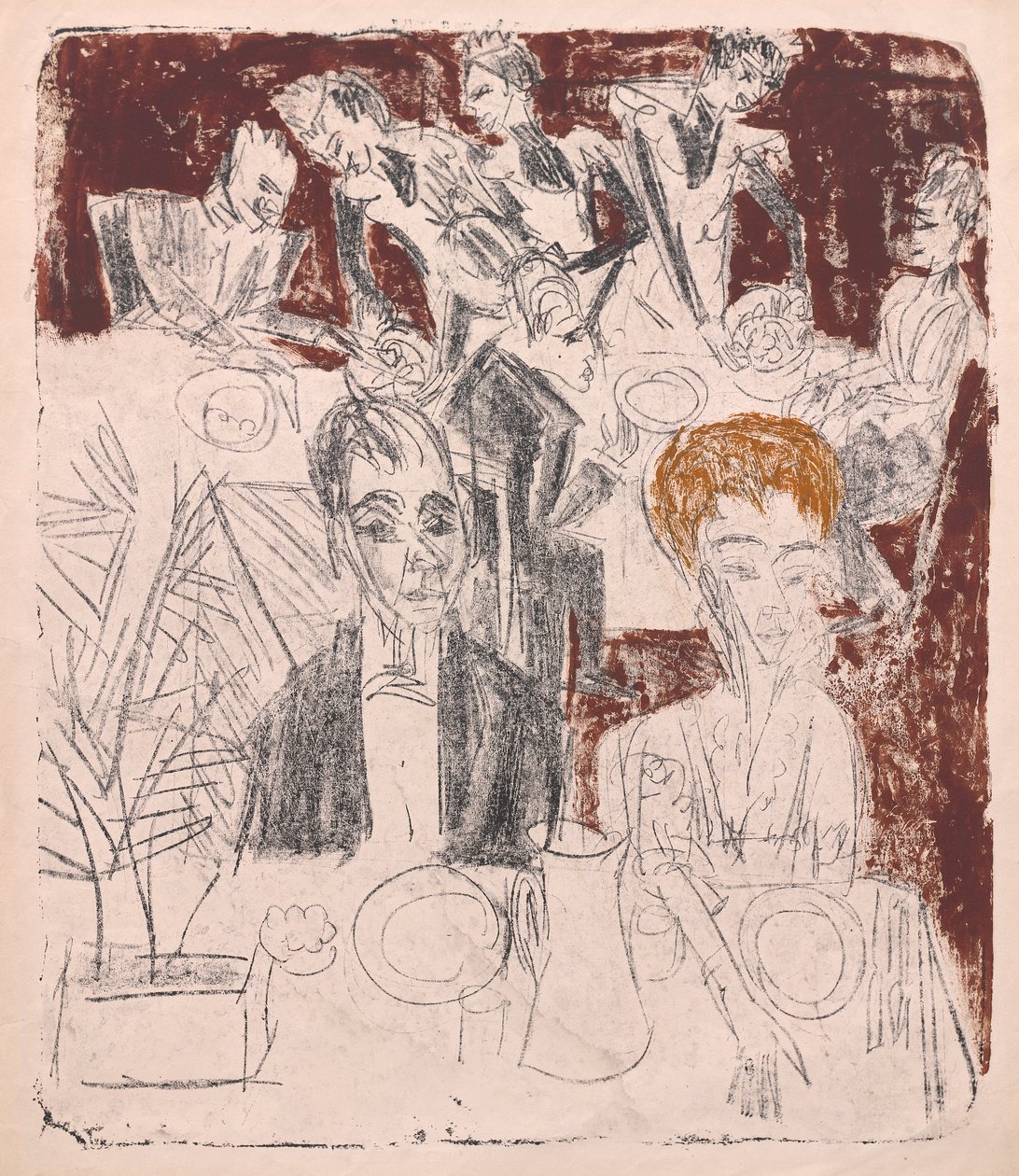På bordet. av Ernst Ludwig Kirchner