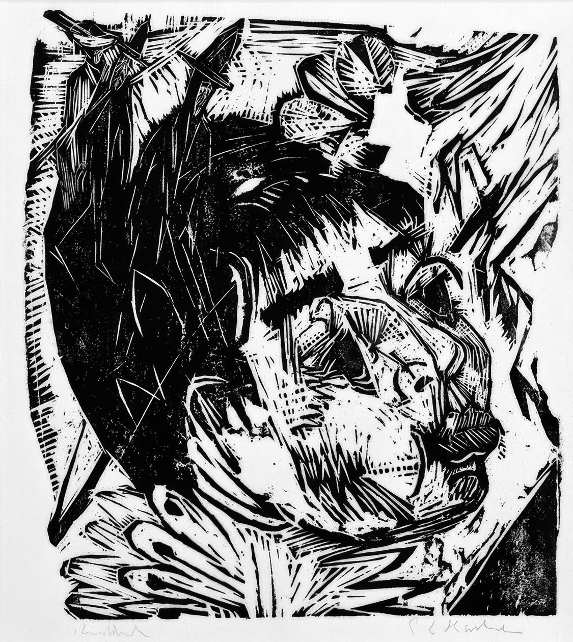 Fru Prof. Sch. av Ernst Ludwig Kirchner