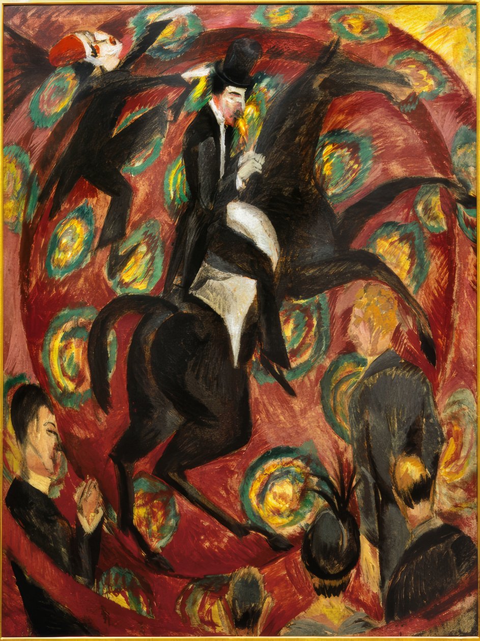 Sirkusrytter av Ernst Ludwig Kirchner