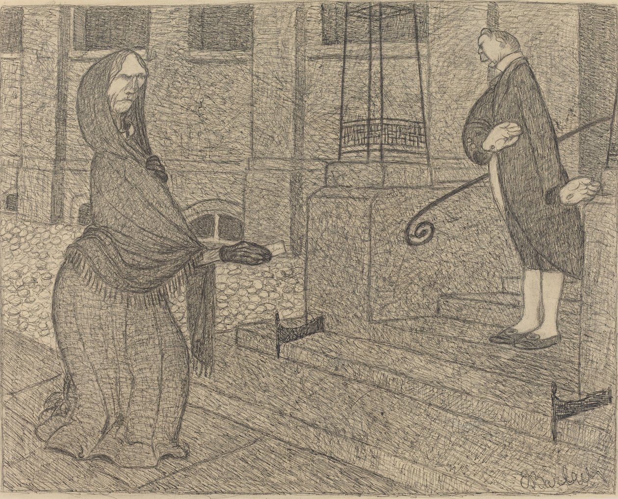 Høy klasse, 1906. av Ernst Barlach
