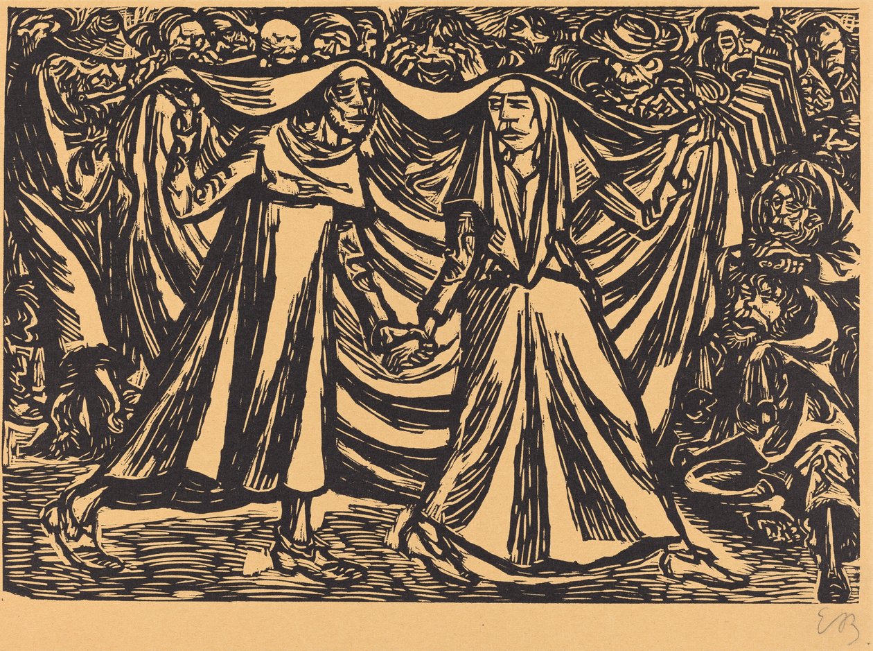 Dødedansen II, 1921. av Ernst Barlach