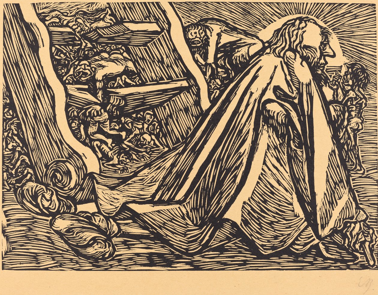 Den guddommelige tigger, 1921. av Ernst Barlach