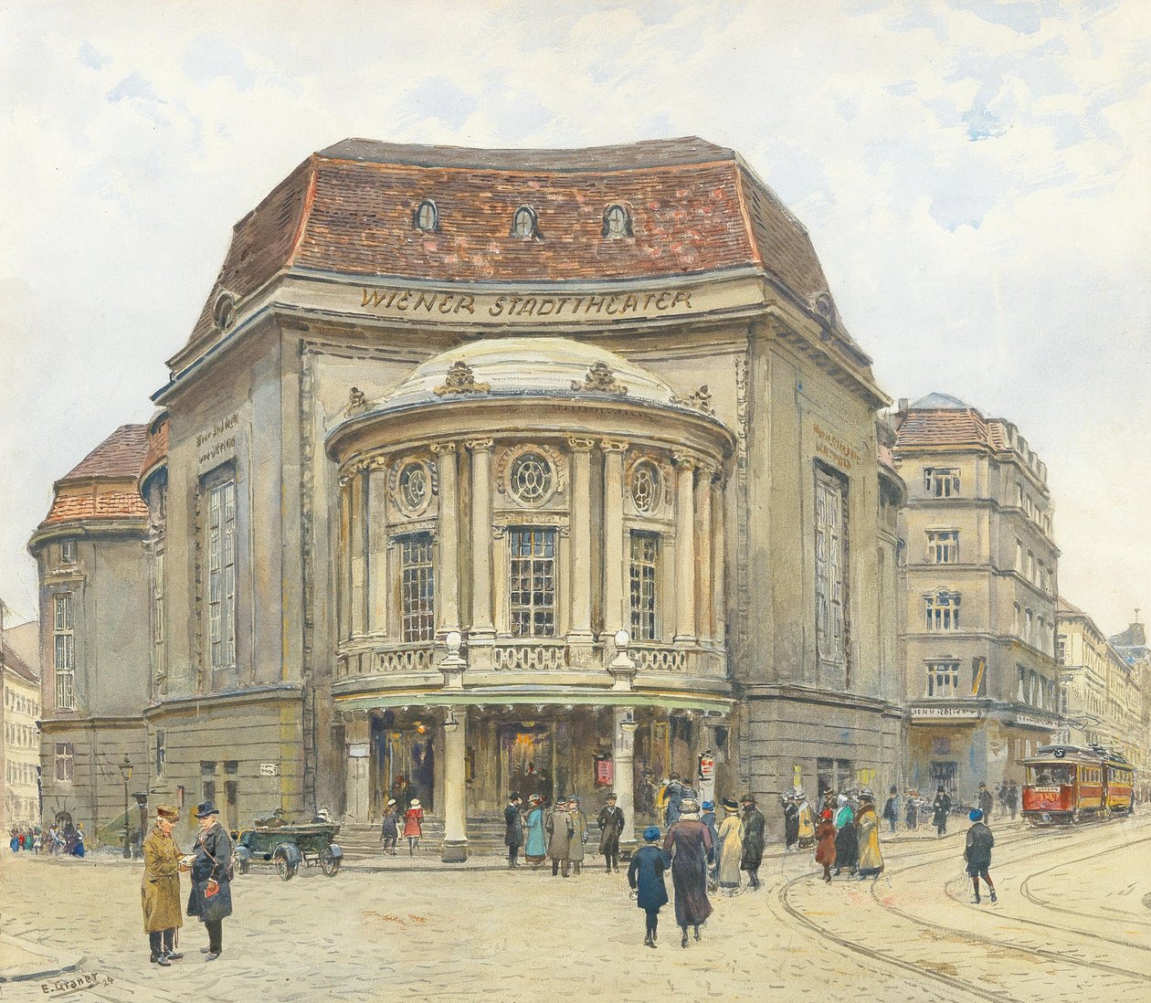 Wien byteater, 1924. av Ernst Graner
