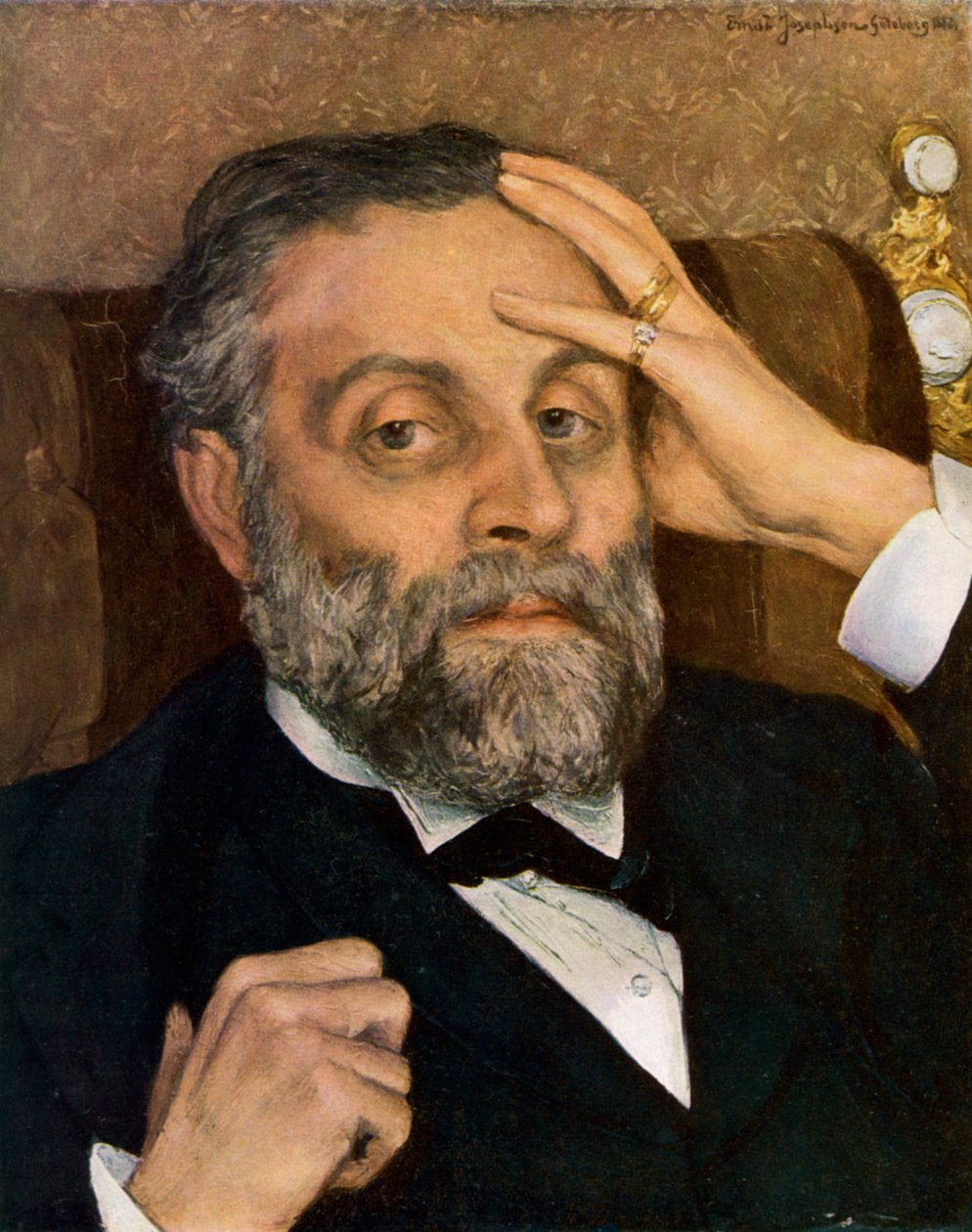 Portrett av Pontus Furstenberg, 1883 1945. av Ernst Josephson