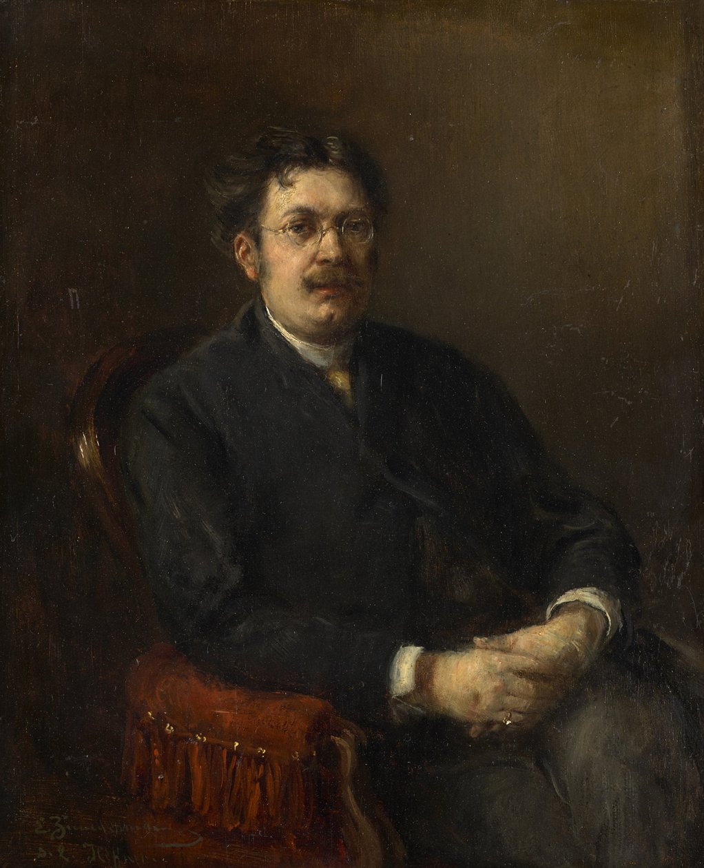 Maleren Karl Heffner av Ernst Karl Georg Zimmermann