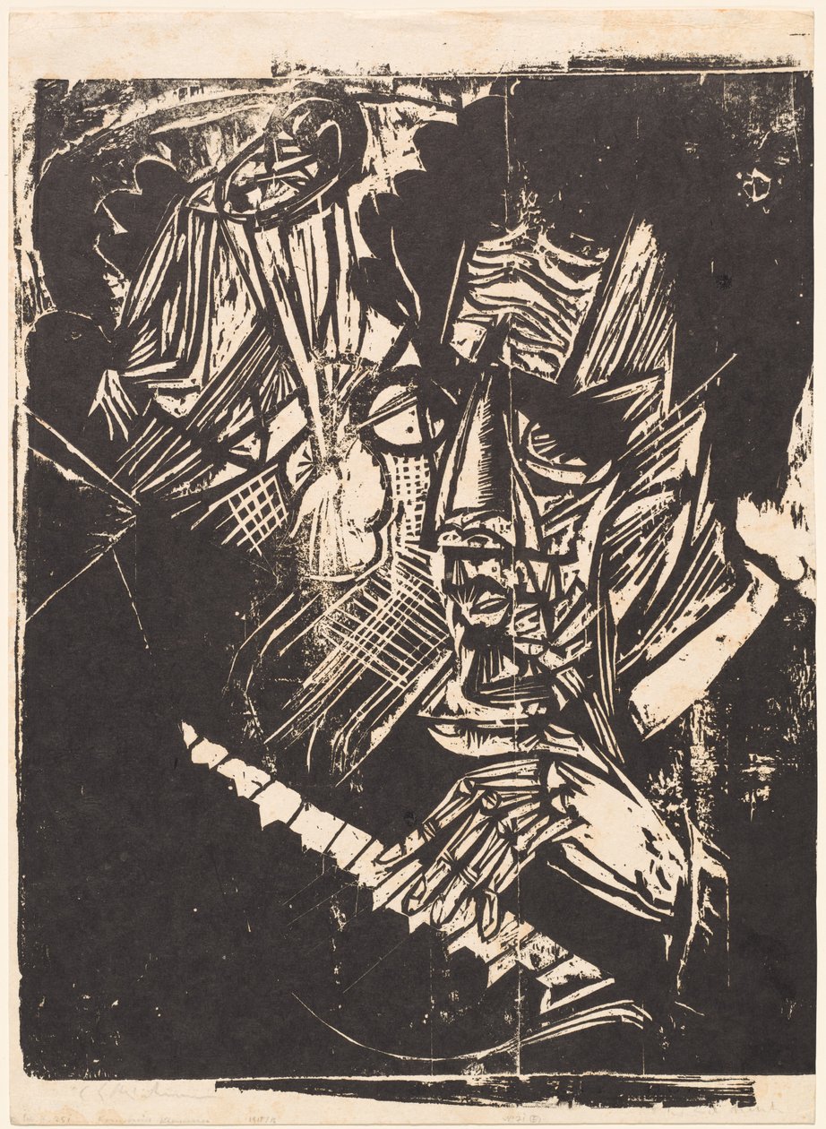 Komponist Klemperer, 1916. av Ernst Ludwig Kirchner