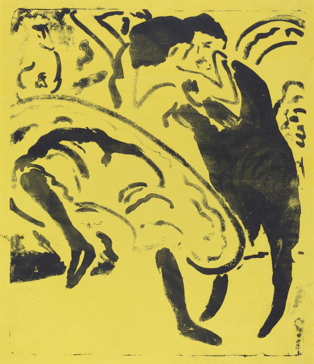 Dansepar, 1909. av Ernst Ludwig Kirchner