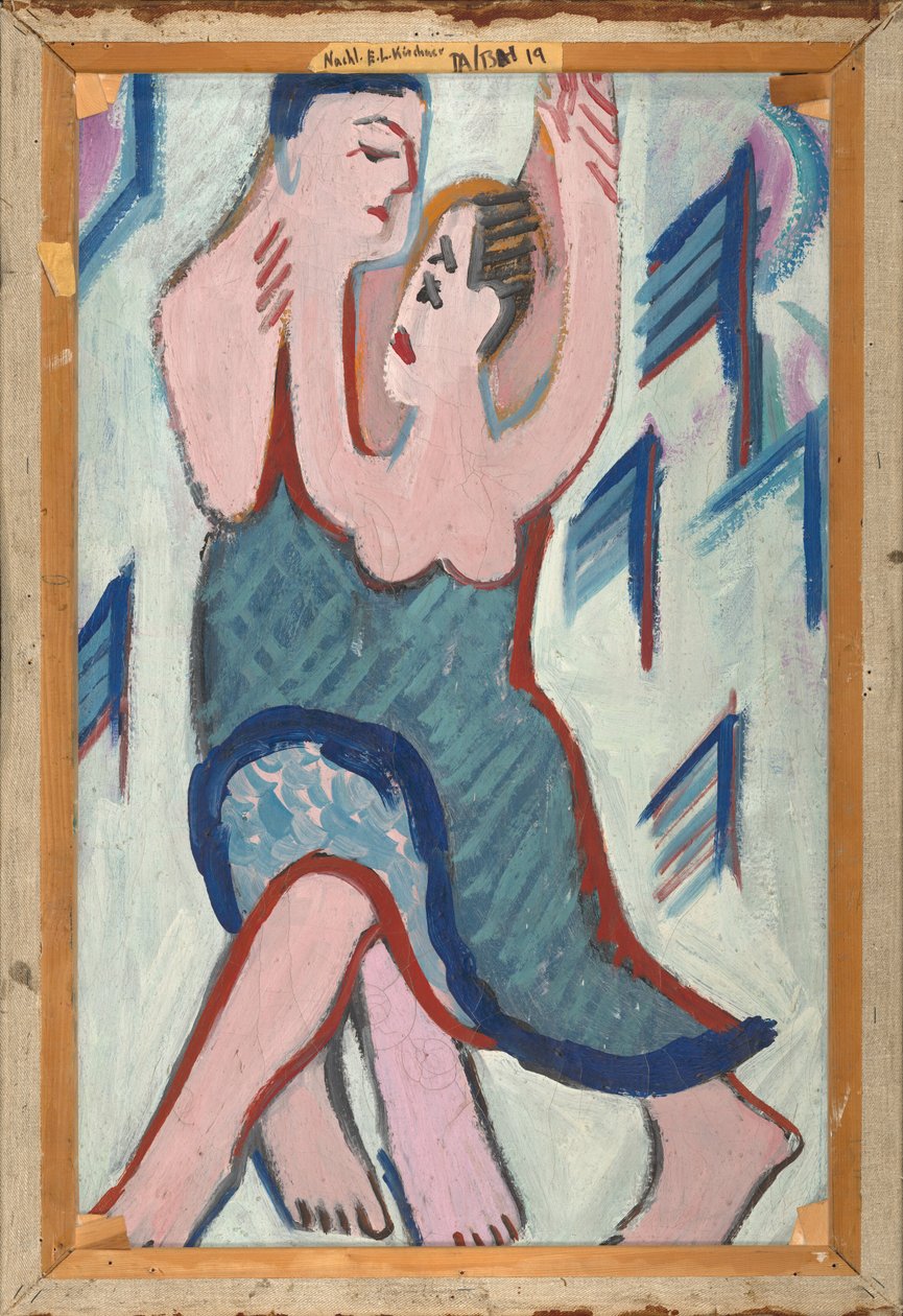 Dancing Couple in the Snow [revers], 1928-1929. av Ernst Ludwig Kirchner