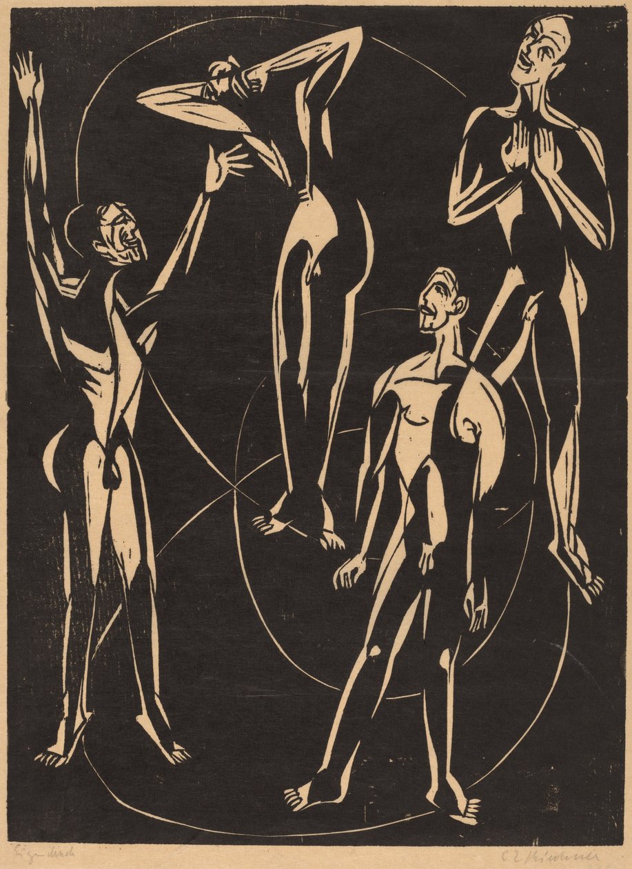 Følelser, 1937. av Ernst Ludwig Kirchner