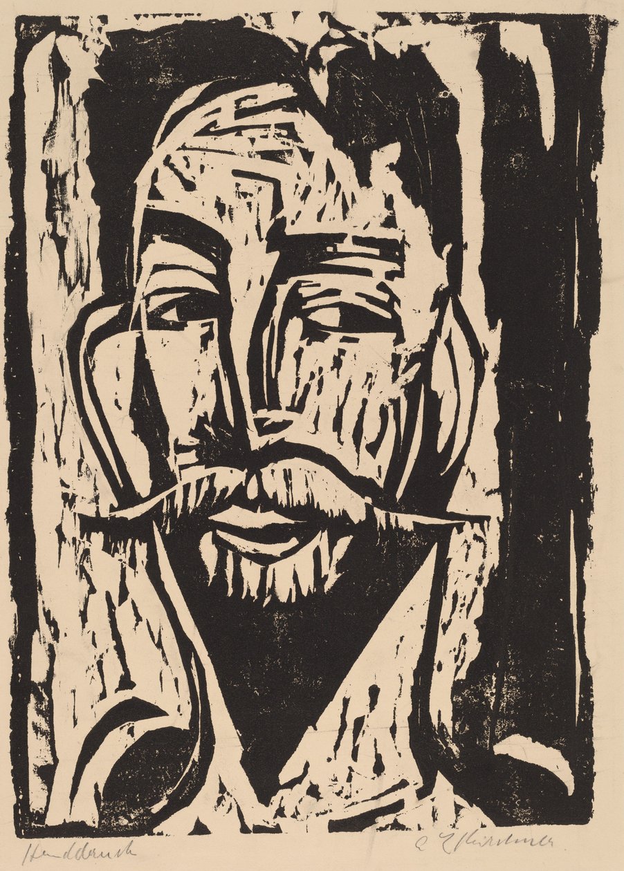 Leder for prof. Dr. Graef, 1915. av Ernst Ludwig Kirchner