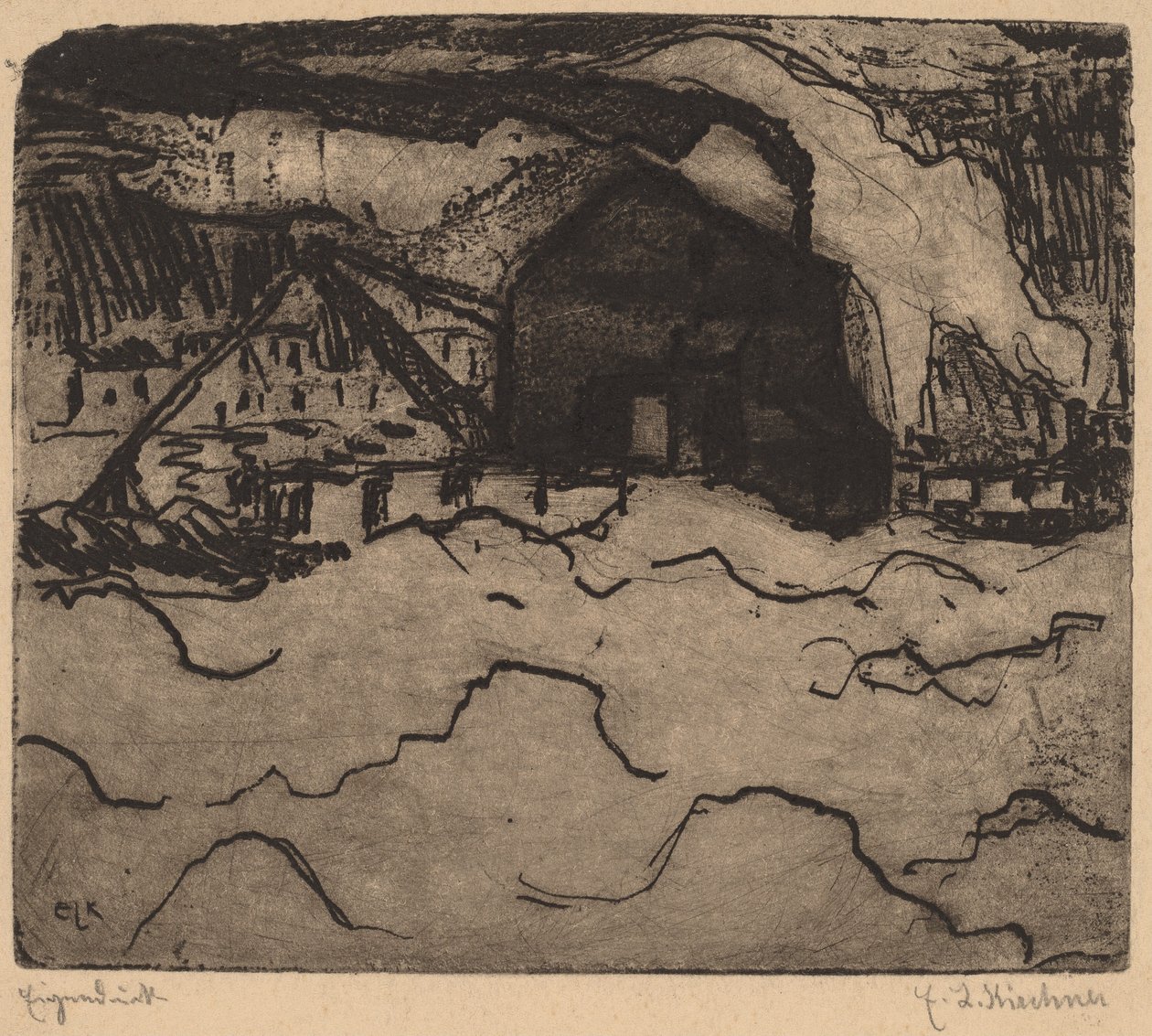Sandsugere på Elben, 1906. av Ernst Ludwig Kirchner