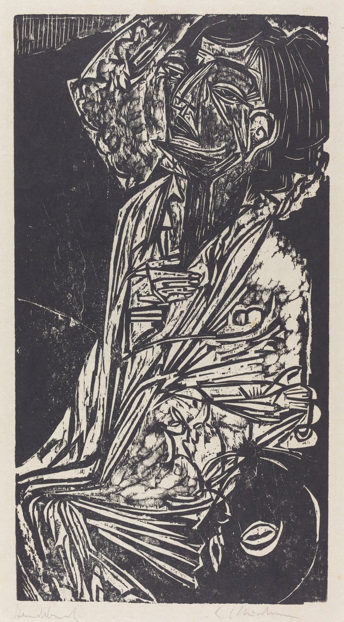 Kona til professor Goldstein, 1916. av Ernst Ludwig Kirchner