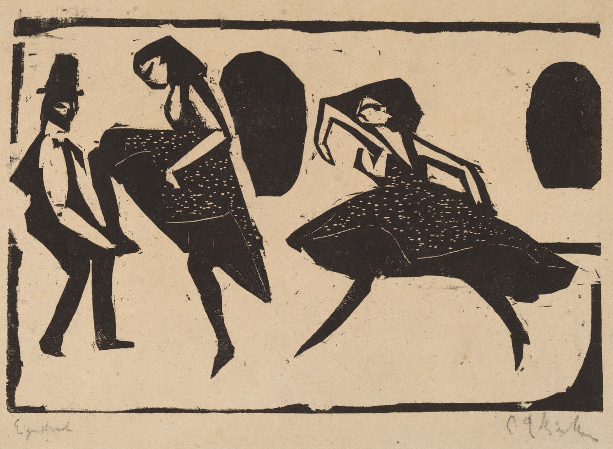 Akrobatisk dans av Ernst Ludwig Kirchner