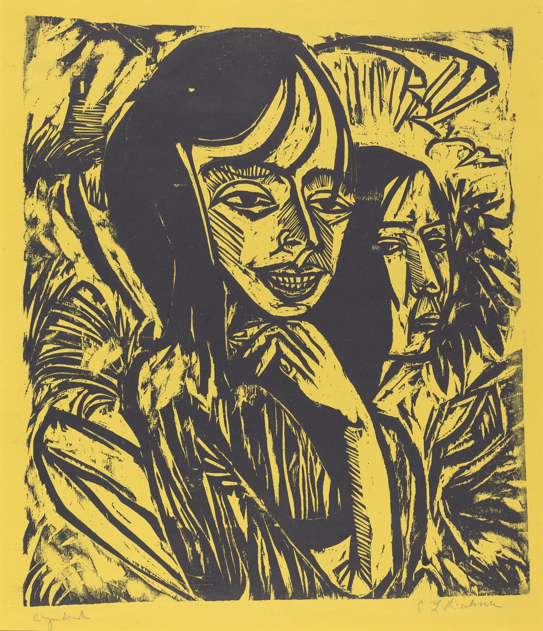 Femern jenter av Ernst Ludwig Kirchner