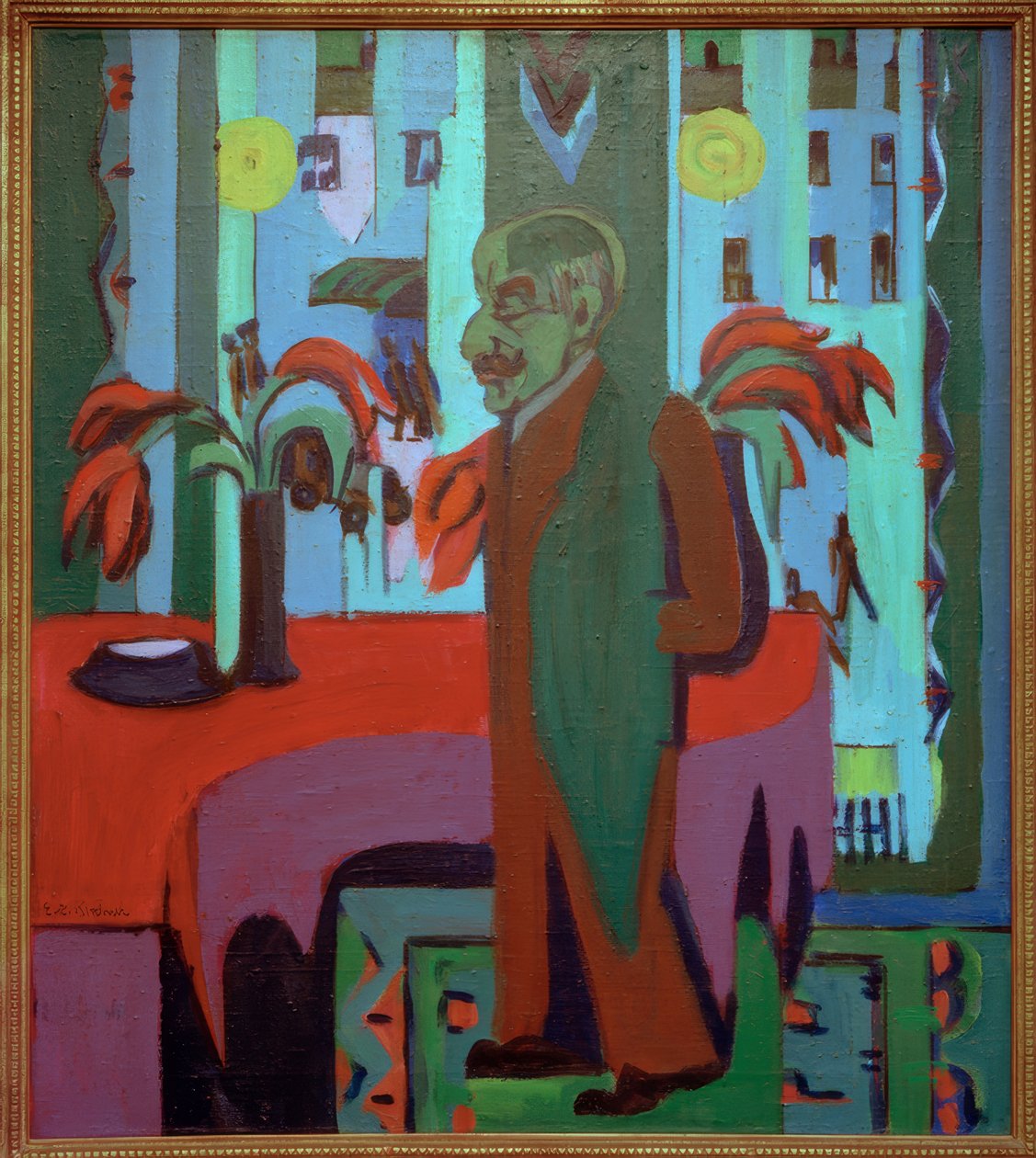 Max Liebermann i studioet sitt av Ernst Ludwig Kirchner