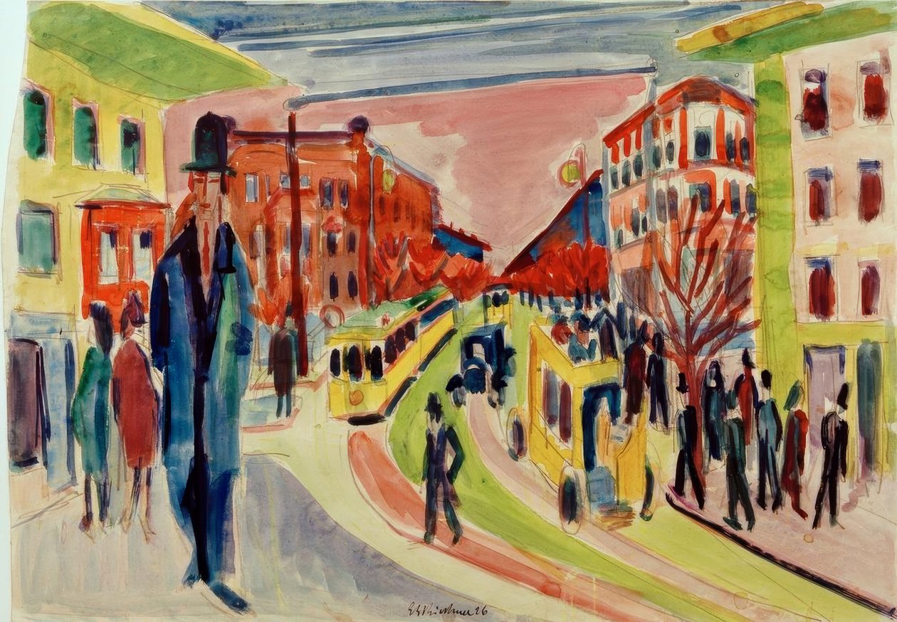 Gatebilde av Ernst Ludwig Kirchner