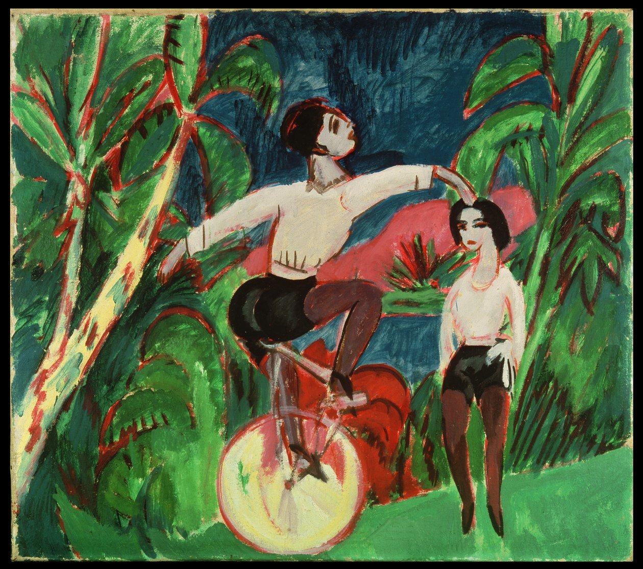 Enhjuling rytter av Ernst Ludwig Kirchner