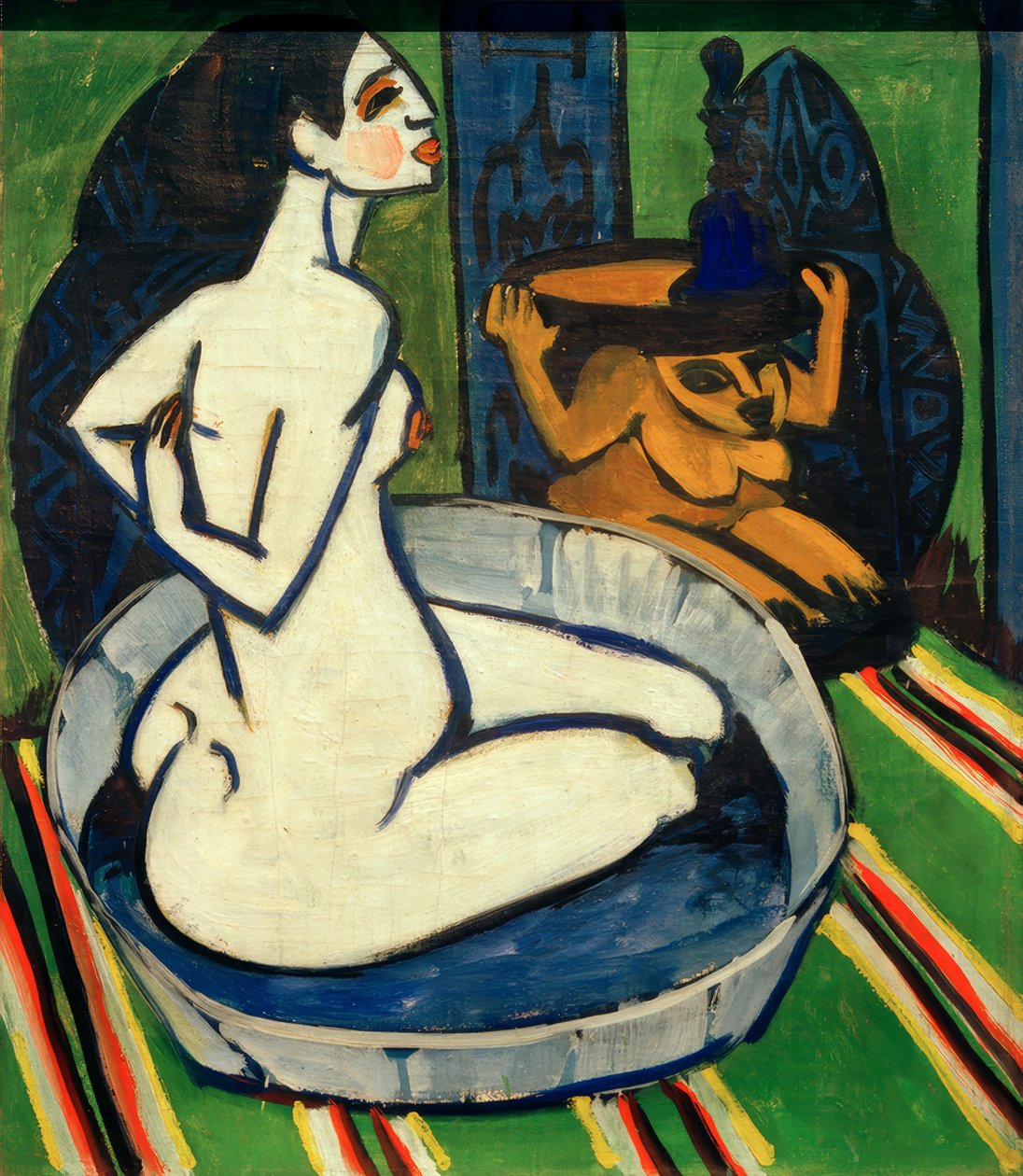 Kvinnelig handling i karet av Ernst Ludwig Kirchner