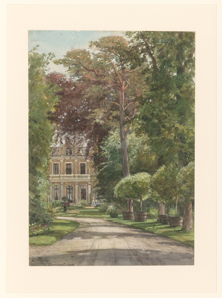 Utsiden av Spaarnhout av Ernst Witkamp (signed by artist)