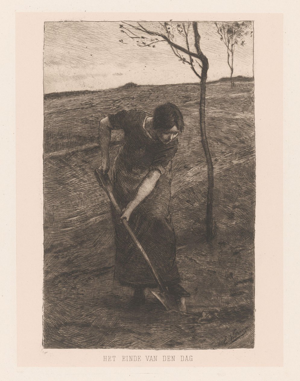 kreativ kvinne av Ernst Witkamp (signed by artist)