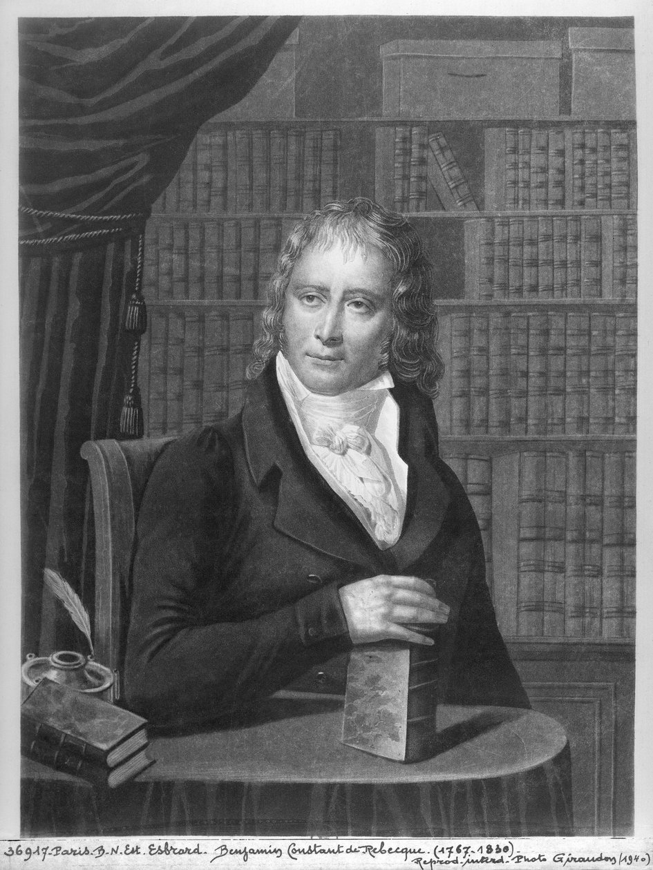 Henri Benjamin Constant de Rebecque (1767-1830) (akvatint) av Esbrard