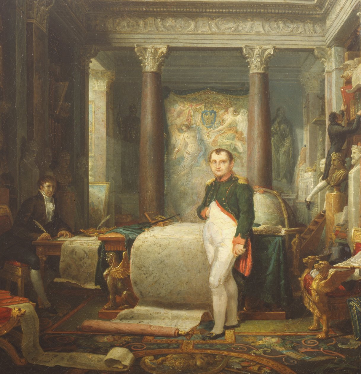 Napoleon på kontoret sitt av Etienne Barthelemy Garnier