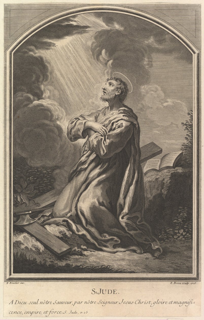 Saint Jude, 1726. av Etienne Brion