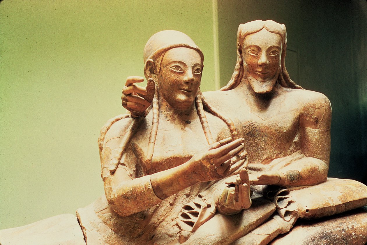 Sarkofagen til ektefellene, fra Cerveteri (detalj) av Etruscan