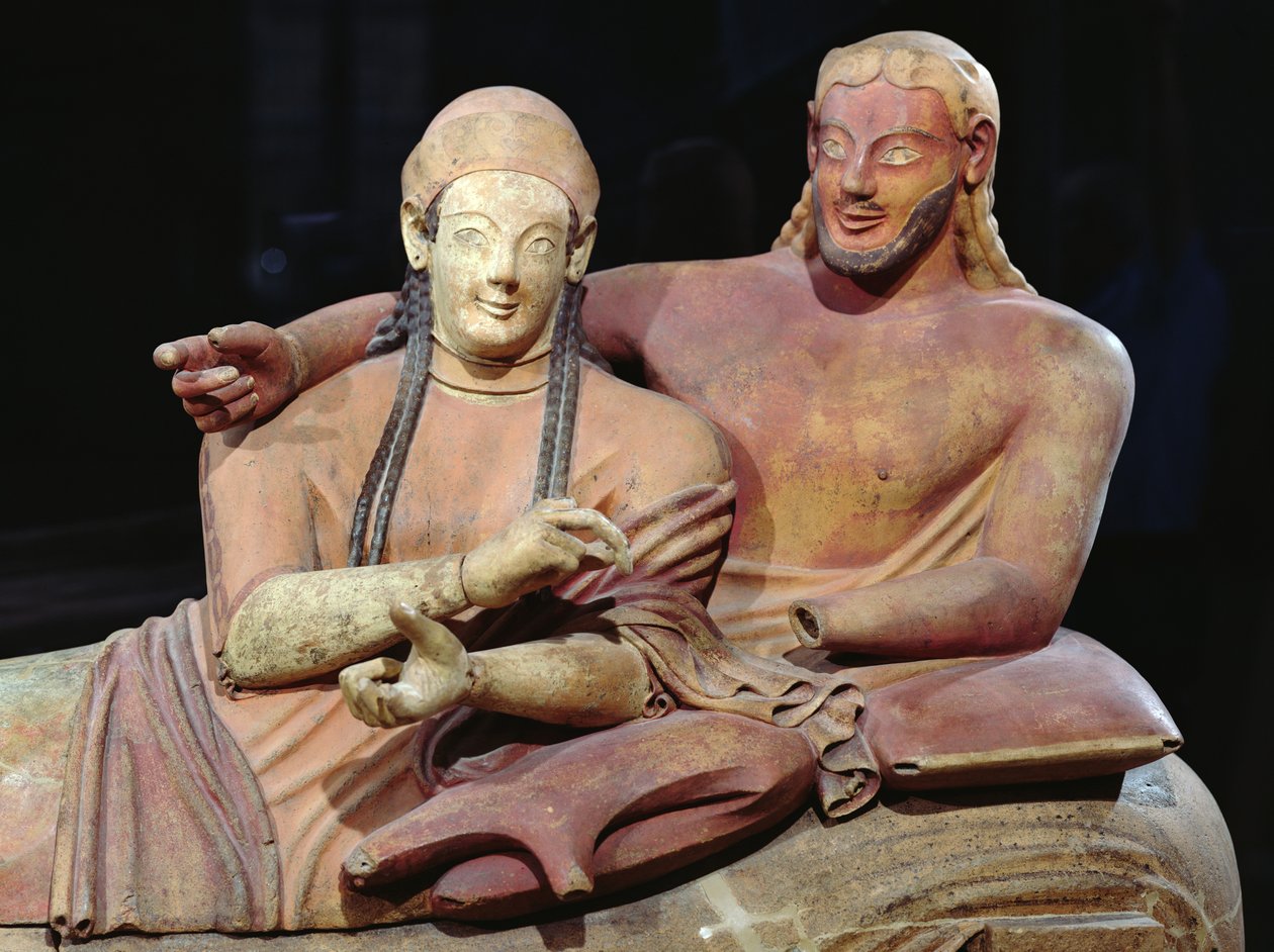 Sarkofagen til ektefellene, fra Cerveteri av Etruscan