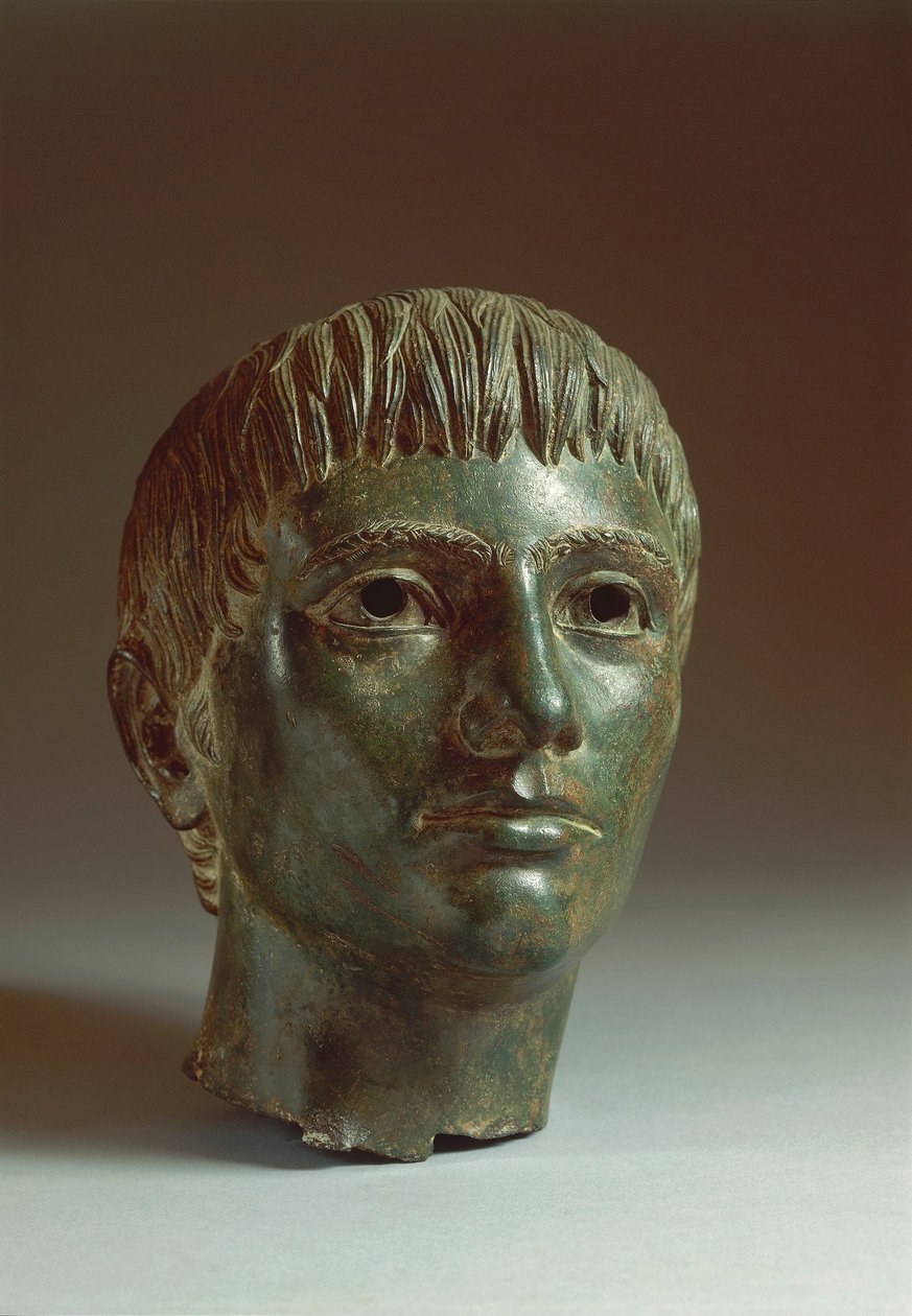 Bronsehode for en ungdom, rundt 330 f.Kr. av Etruscan