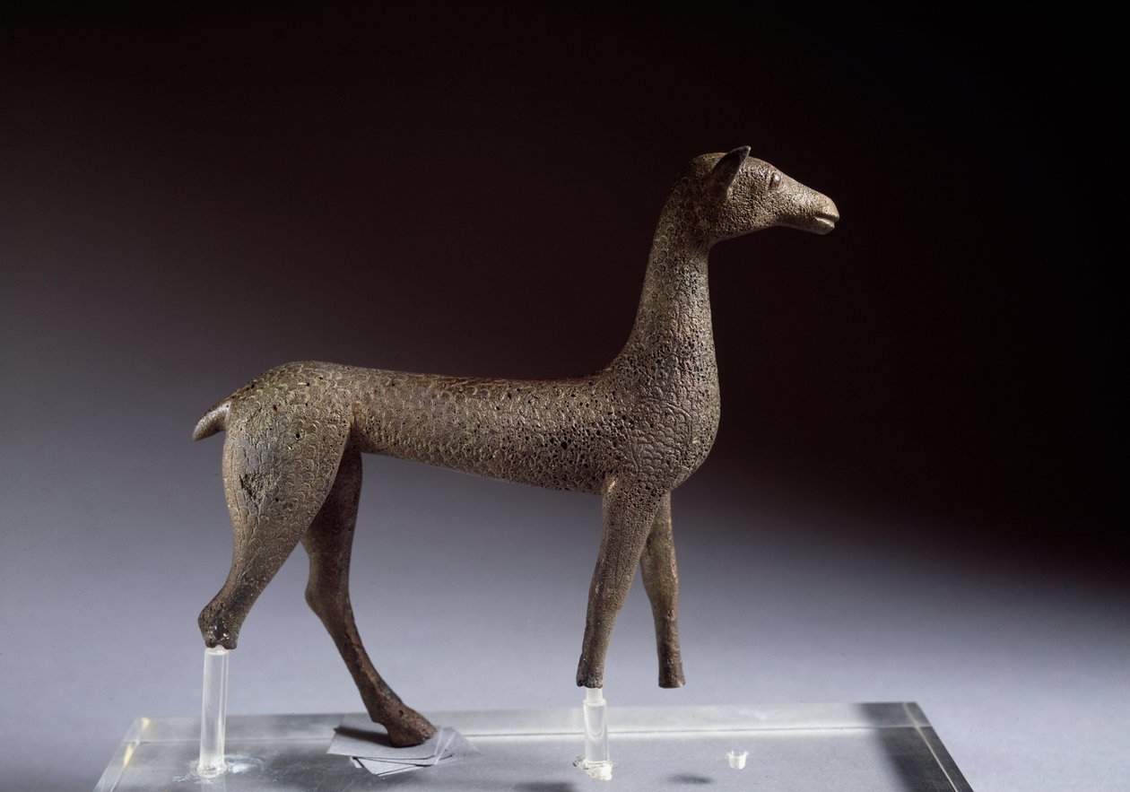 Etruskisk kunst: en fawn av Etruscan