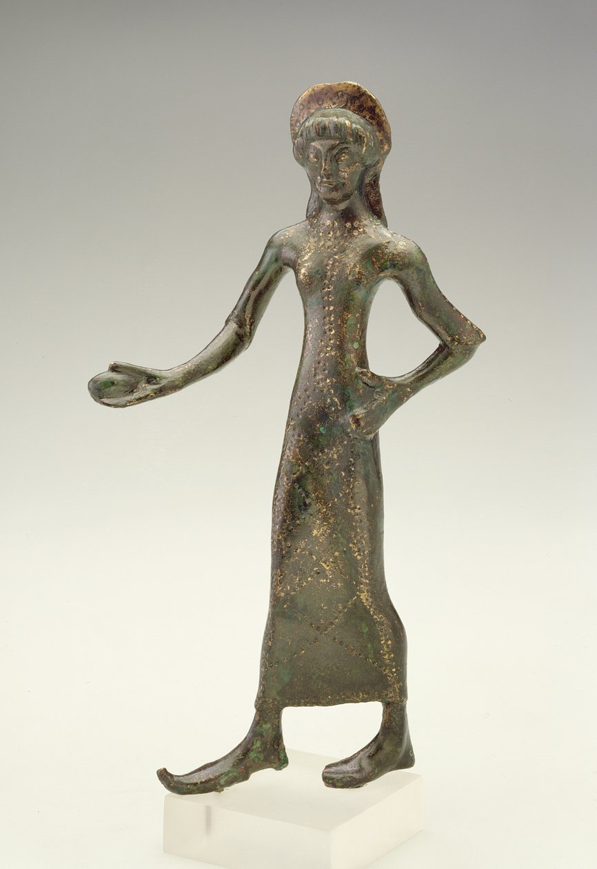 Jente danser (bronse) av Etruscan
