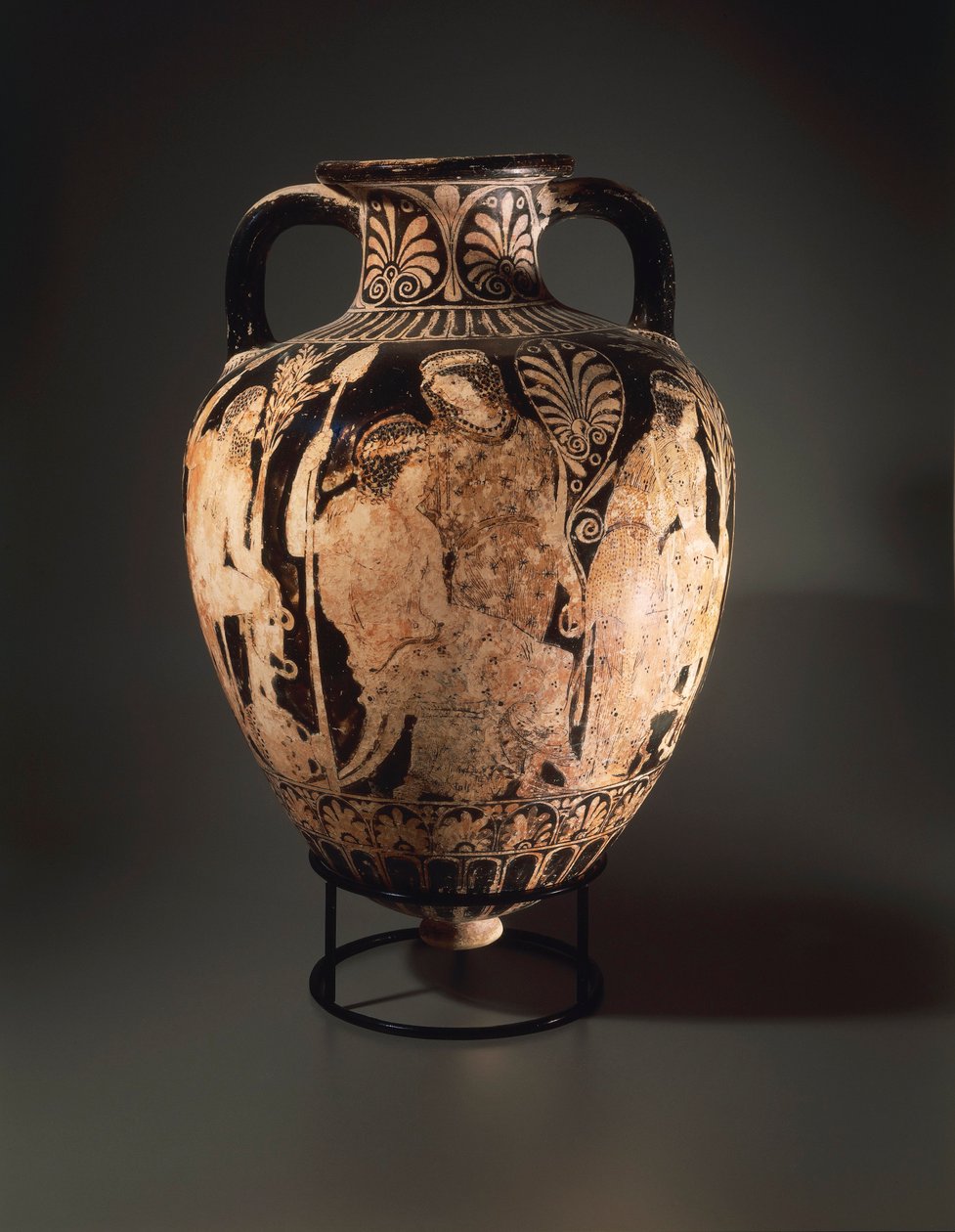 Keramikk med rød figur, spiss amfora av Perugia-maleren av Etruscan