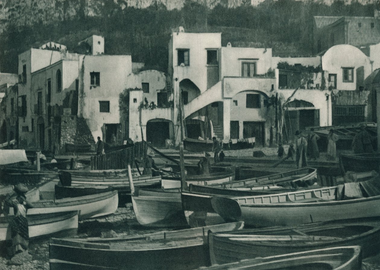 Marina Grande, Capri, Italia, 1927 av Eugen Poppel