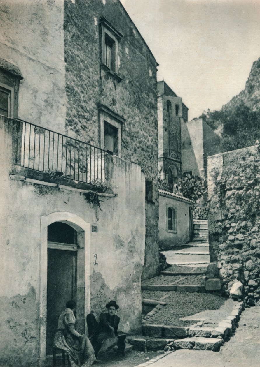 Gate i Taormina, Sicilia, Italia, 1927 av Eugen Poppel
