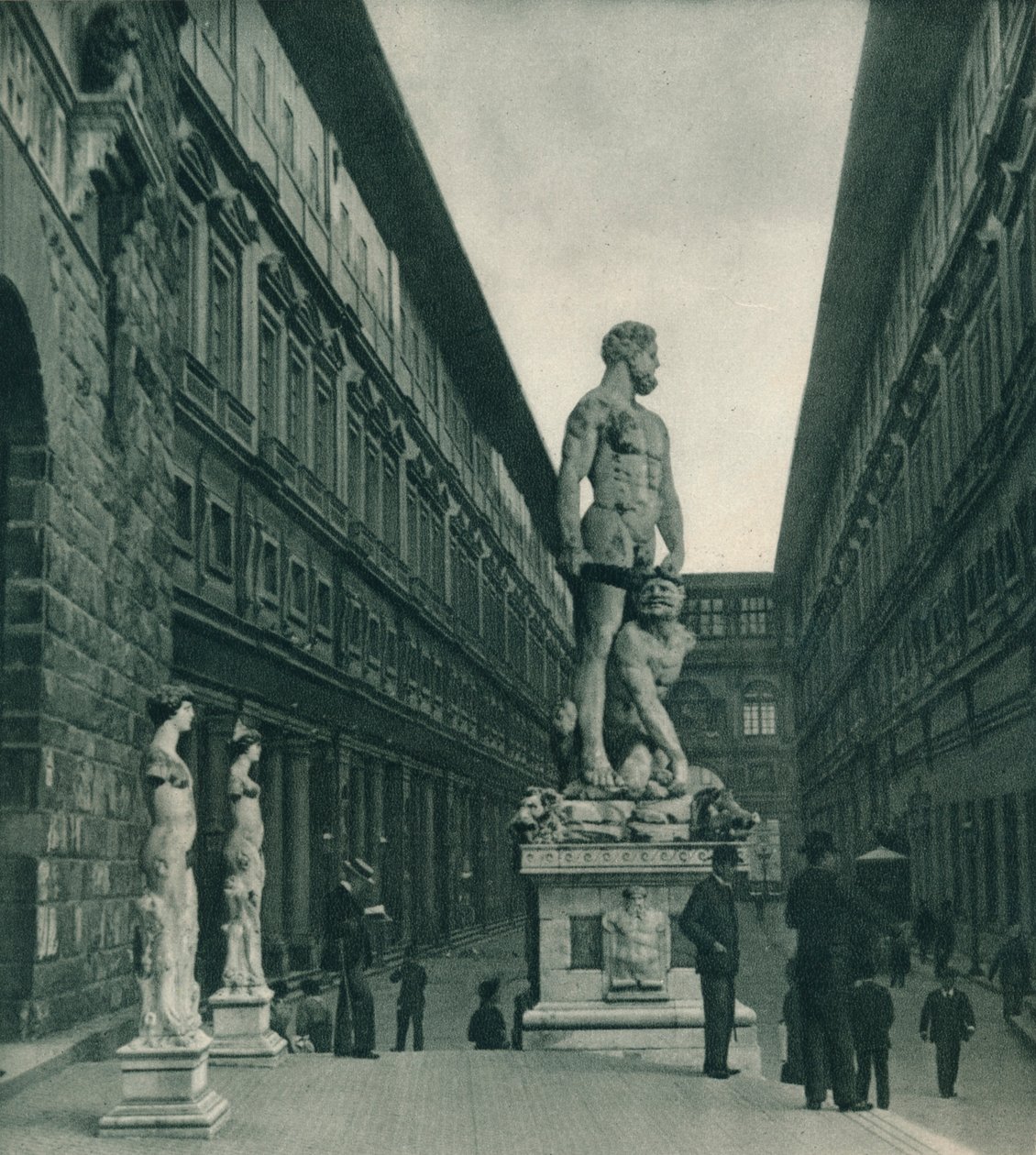 Uffizi-galleriet, Firenze, Italia, 1927 av Eugen Poppel