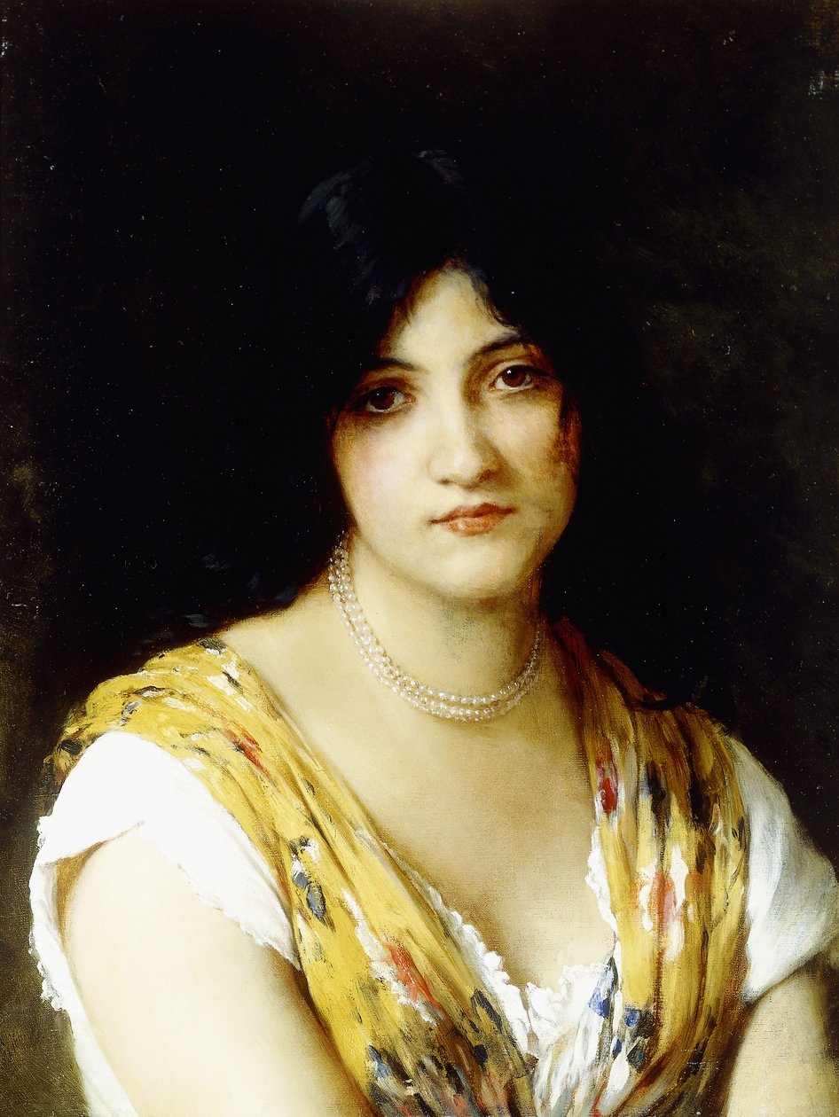 En middelhavsskjønnhet, av Eugen von Blaas
